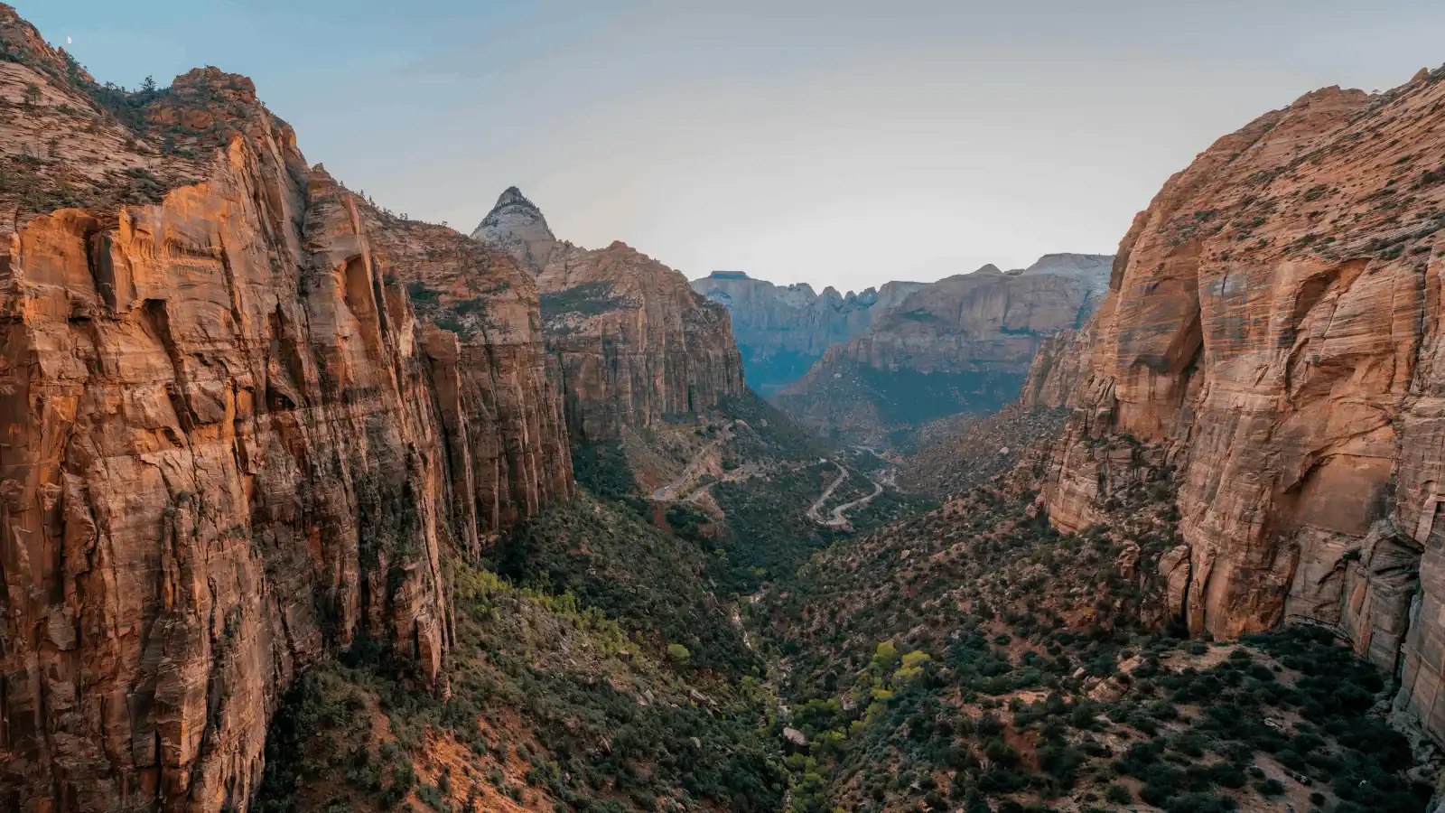 scenic view of zion canyon