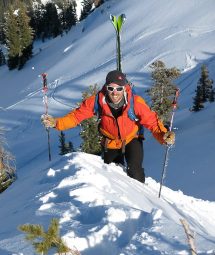 Hiking the backcountry in the Wasatch Mountains - Guided Utah Backcountry Ski Tours