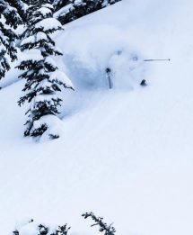 Deep powder skiing - Avalanche rescue training