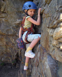 Girl learning to Rock climb - Salt Lake City & Maple Canyon Rock Climbing Guide