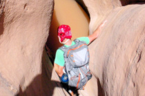 Climbing slot canyons near Moab - Best Guided Canyoneering in Moab Utah