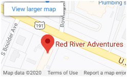 Google Map Image - Red River Adventures Moab, Utah